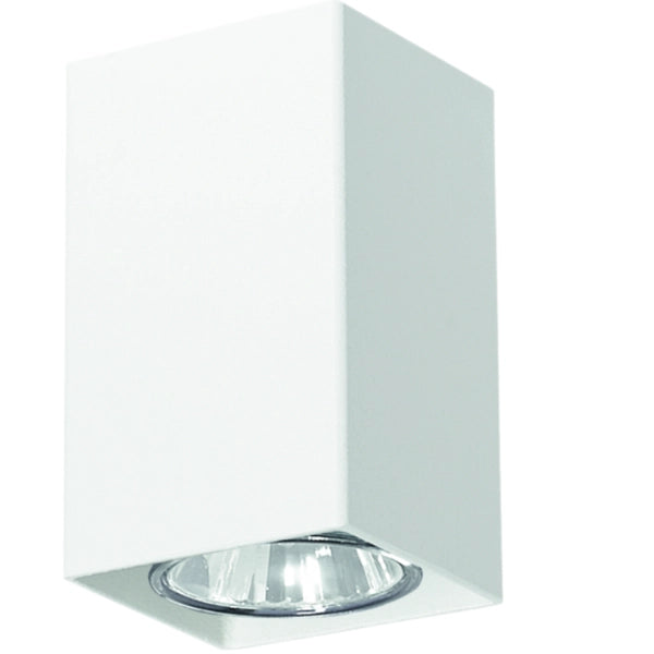 Faretto da soffitto Lampex Nero bianco quadrato GU10