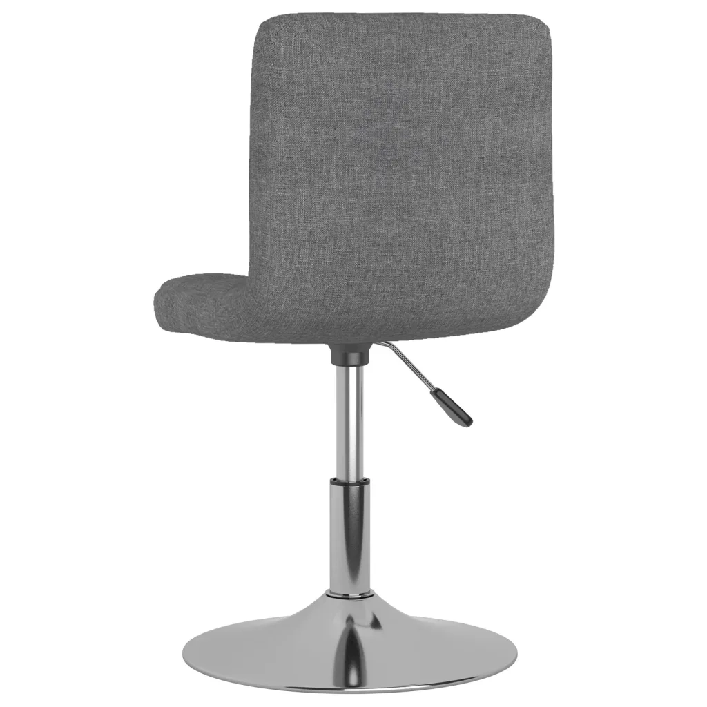 Sedie da Pranzo Girevoli 6 pz Grigio Chiaro in Tessuto 3087458