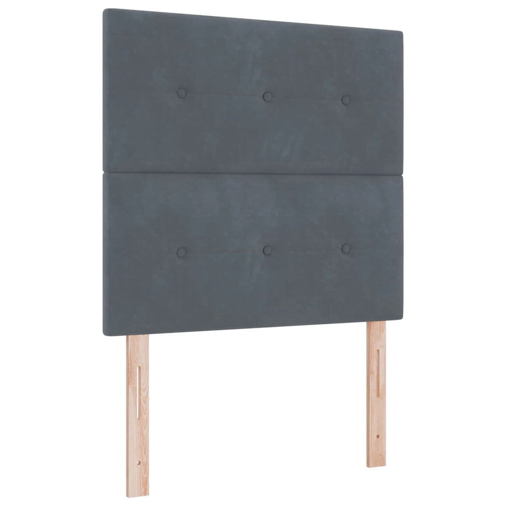 Letto box spring con materasso Grigio Scuro 120 x 200 cm 3455085