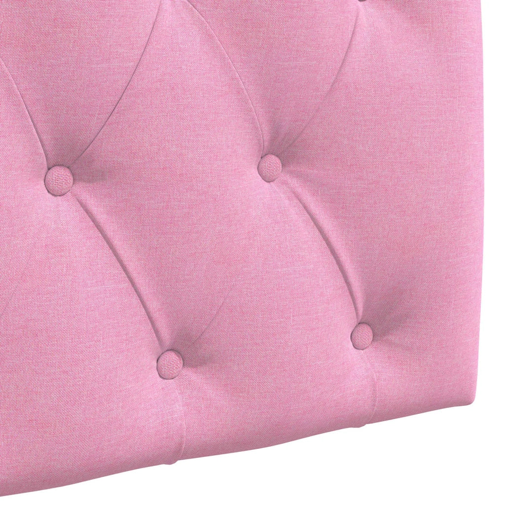 Testiera sospesa Con luce LED Rosa Tessuto 3424523