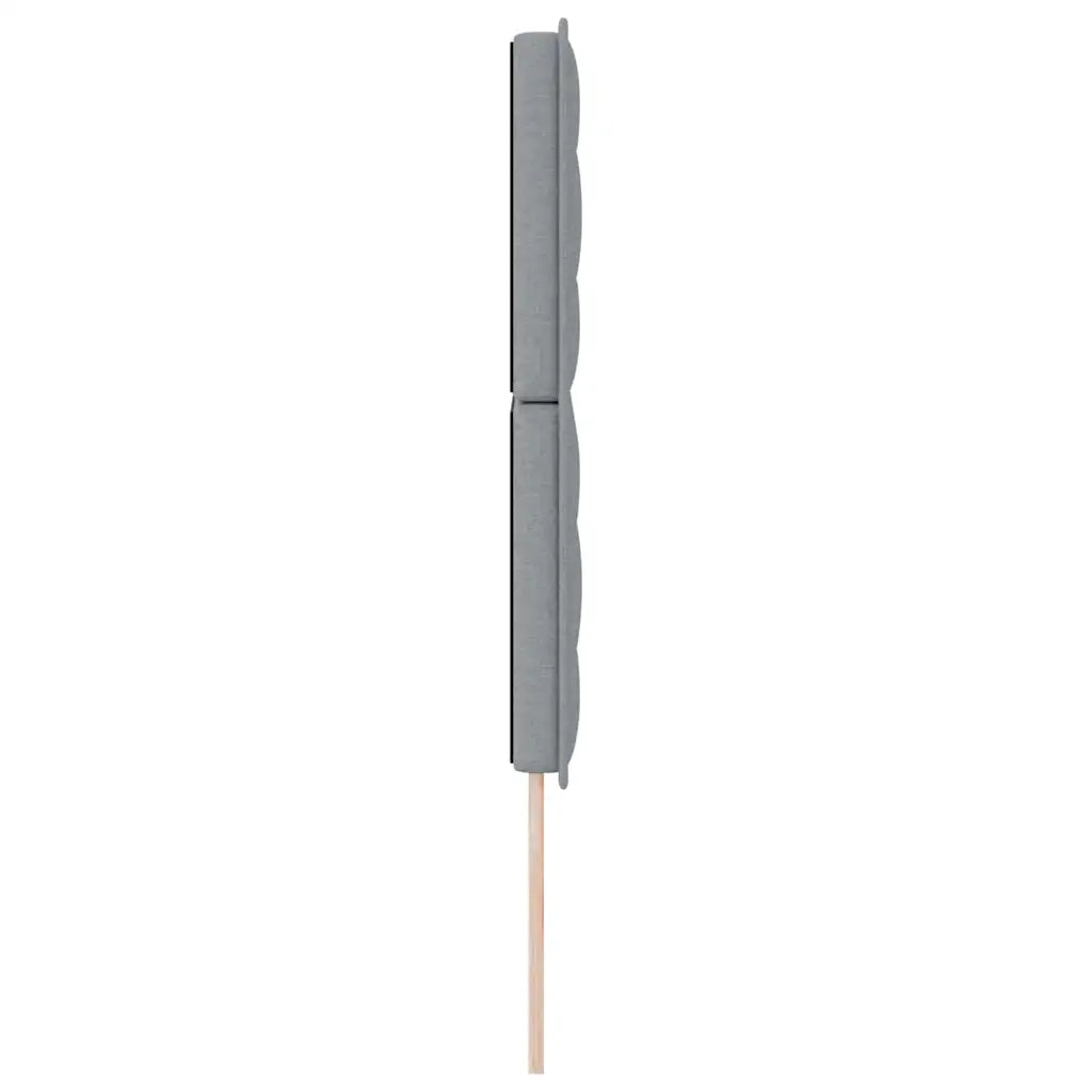 Testiera LED con strisce LED Grigio chiaro 160 cm Tessuto 3338293