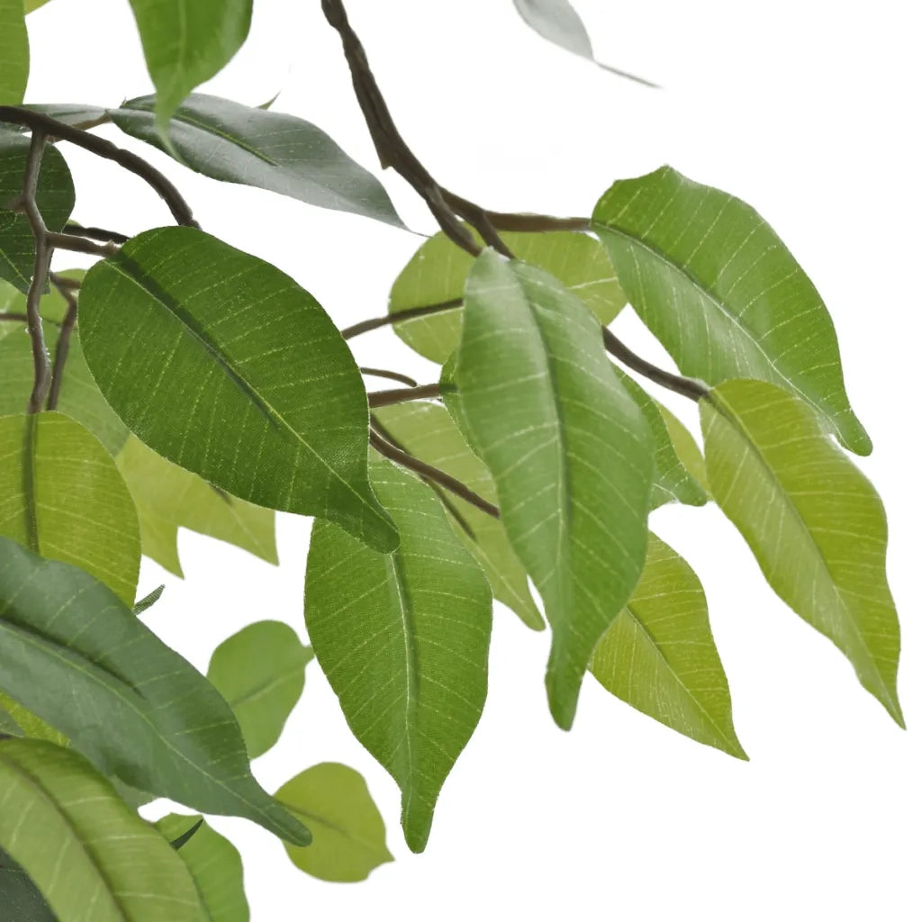 Ficus Nano Artificiale con Vaso-Piante Decorative 60 cm
