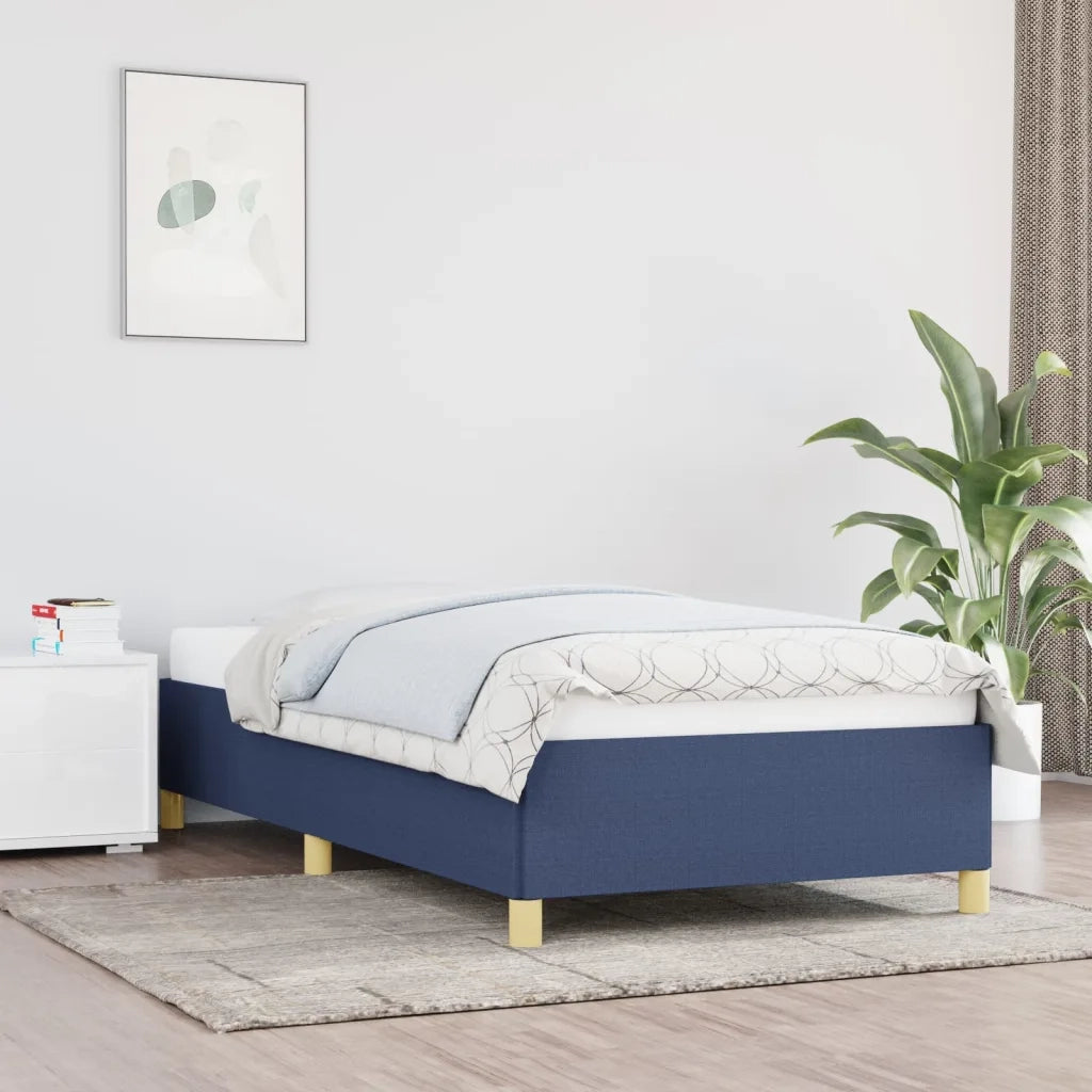 Giroletto senza Materasso Blu 90x200 cm in Tessuto 347139