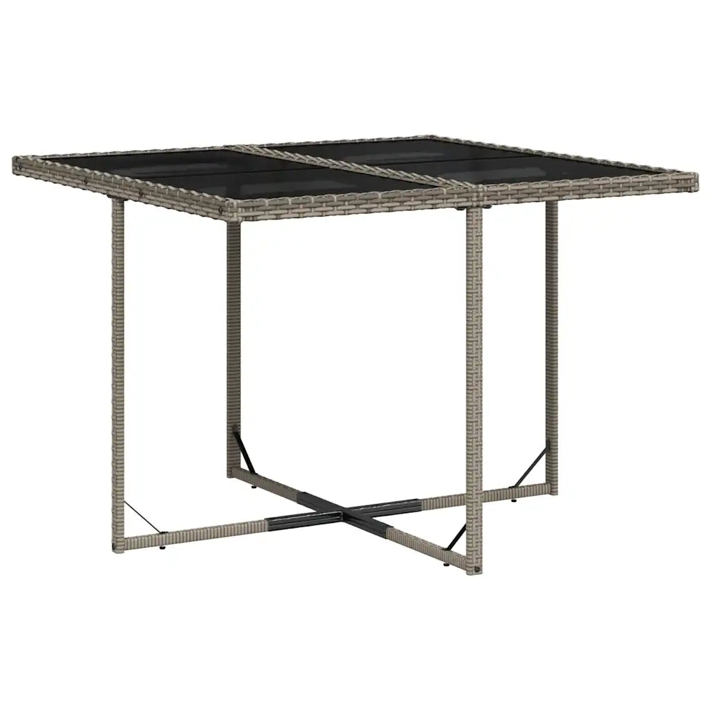 Set da pranzo da giardino da 11 pz con Cuscini in Polyrattan Grigio 3277884