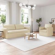 Set di divani 2 pcs Crema 196 x 82 x 85 cm Tessuto 3407616