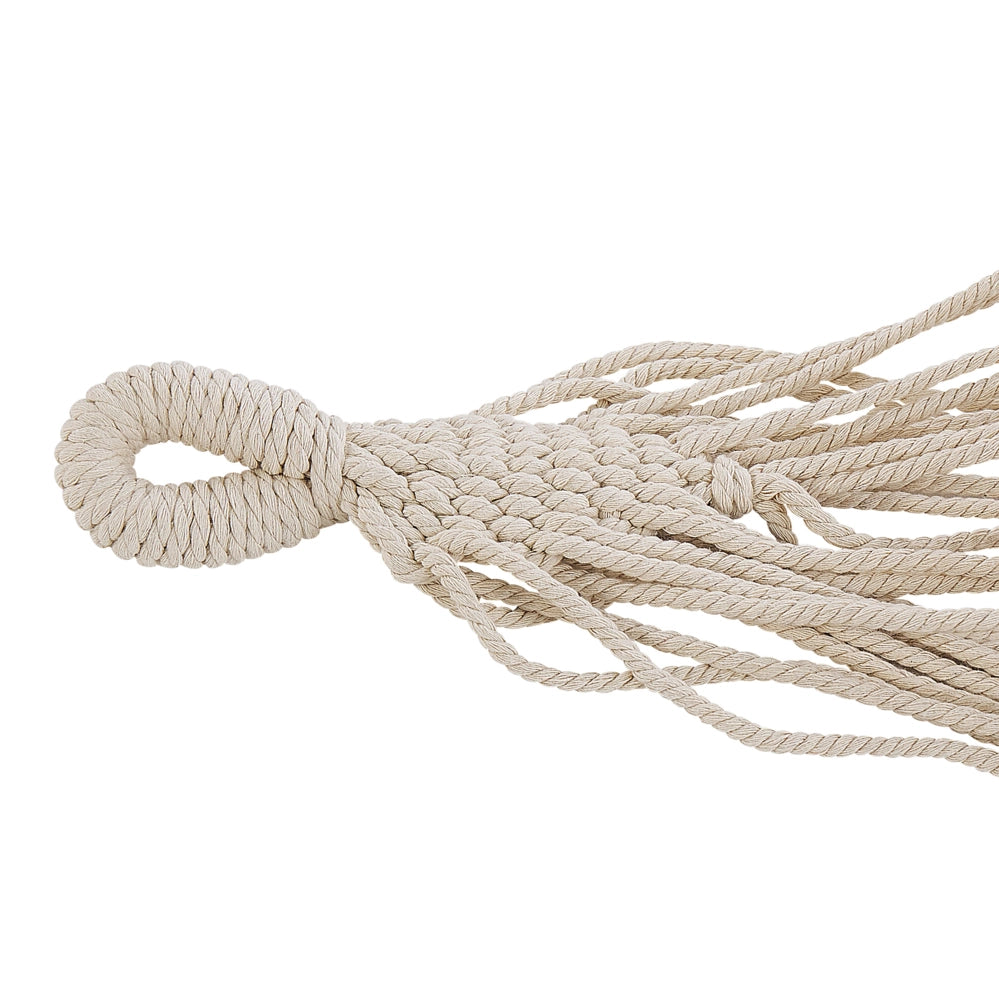 Amaca da giardino Sedia altalena in cotone beige e poliestere per interni ed esterni in stile Boho