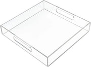 Piattaforma di lavoro trasparente con maniglie - Resistente alle morsicature - 1 pezzo - Acrilico - 30x30 cm