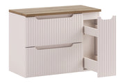 Set mobili bagno 80 cm con piano e mobile cargo Nova Cashmere 80 cm
