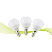 TRIPACK LAMPADA LED SFERA P45 E14 5W 4000K 450LM