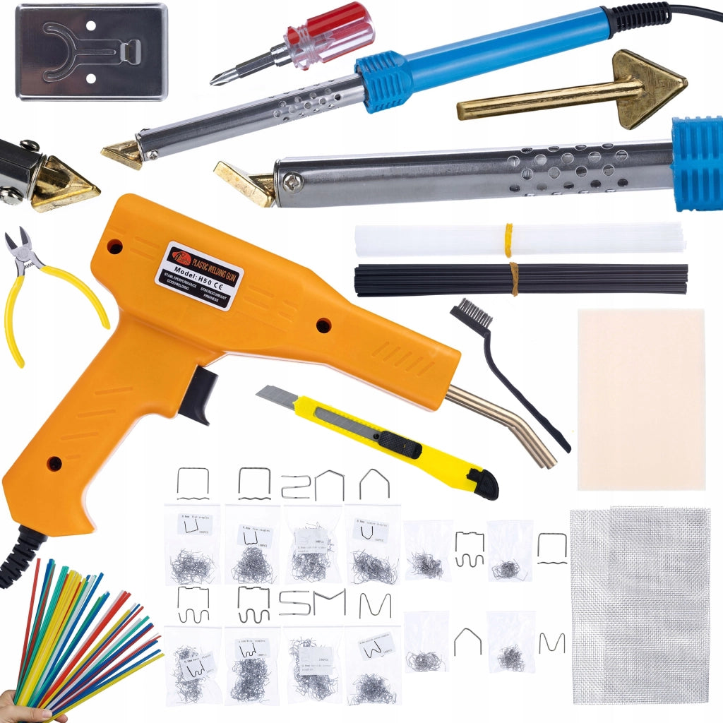 Kit Saldatura Plastica Rosfix Blue Lark 80W BL80W – Versatilità e Sicurezza | 200 Graffette, 800 Graffette