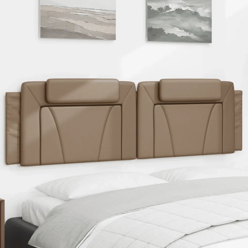 Cuscino Testiera Viana Cappuccino 180 cm in Similpelle 374808