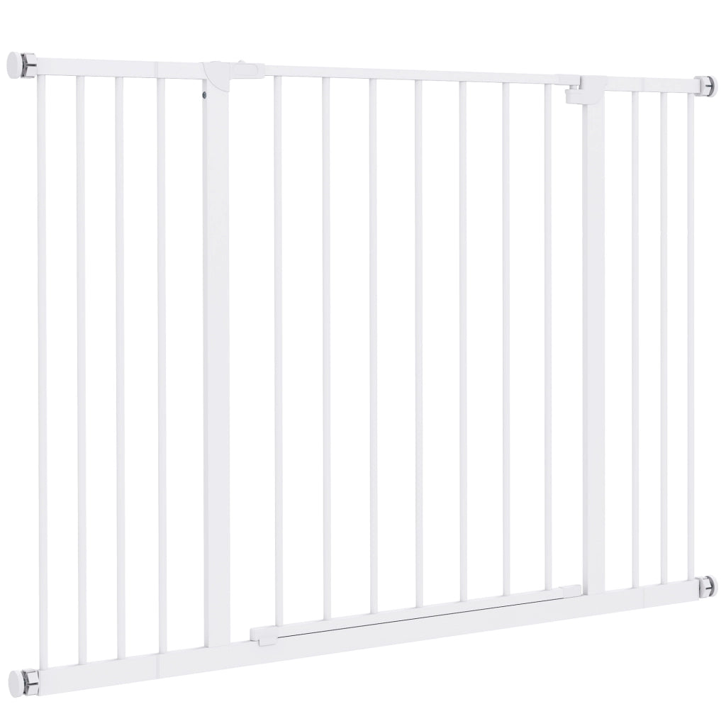 Cancelletto di Sicurezza Estensibile ¨C Xylo ¨C Metallo e Plastica Bianco 76-107 cm