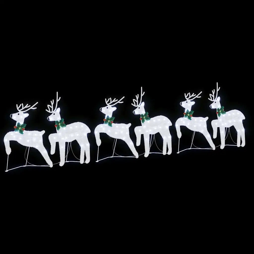 Renne LED 6 pz Argento Tessuto CFW6909456