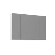 Mobile da bagno con specchio "Bari 100" - 97 x 16 x 66 cm - Bianco opaco