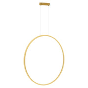 Lampada sospensione LED anello oro Milagro Saturno 46W