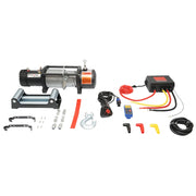 Verricello elettrico con telecomando 12V, 5 CV, cavo in acciaio 4,3T (9500 libbre) 9x24m solenoide 400A Breckner Germany