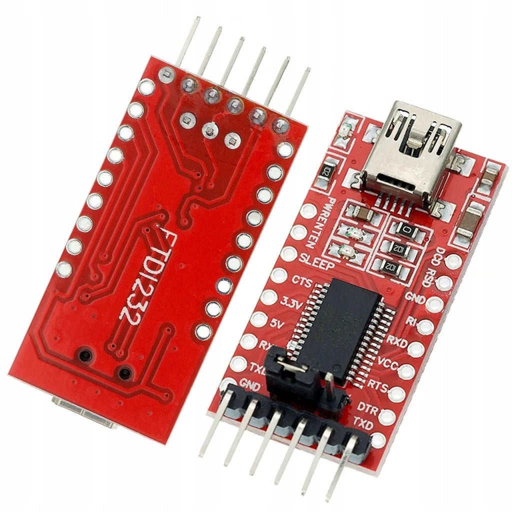 Modulo Convertitore USB-UART FT232RL FTDI – Compatibile con USB1.1/2.0, WinXP/7/10 | Alimentazione 3,3V/5V