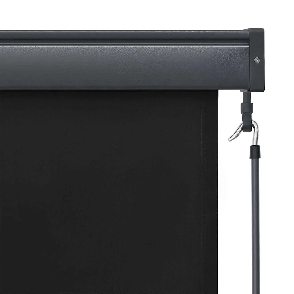 Tenda a rullo | Tenda avvolgibile Antracite 180 x 250 cm Tessuto e Alluminio
