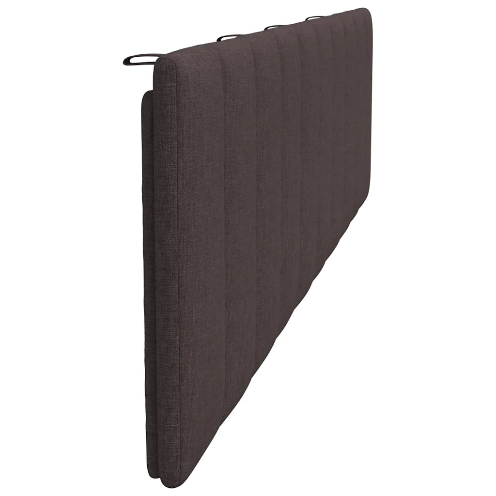 Cuscino Testiera Hanko Marrone Scuro 200 cm in Tessuto 4019187