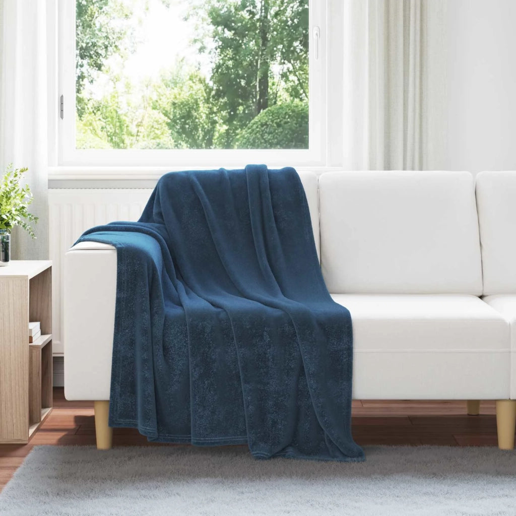 Coperta Blu navy 130 x 150 cm Panno