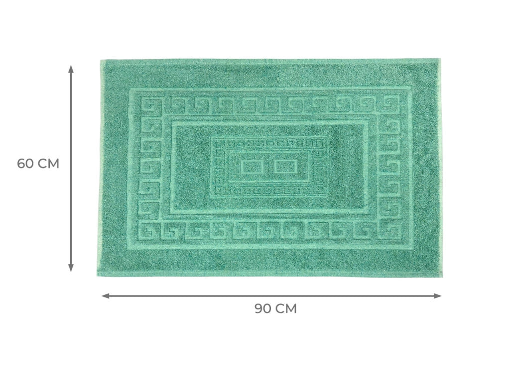 Tappeto Da Bagno Disegno Torino Colore Verde - 60x90 - Verde