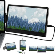 Monitor Portatile 14 Pollici - Extra Display - Full HD - 1080p - Tipo-C/HDMI - Schermo per Computer - Compatibile con Laptop e PC - Nero