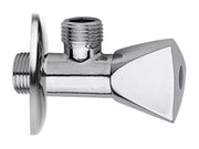 Rubinetto sottolavabo 1/2x1/2 in ottone cromato