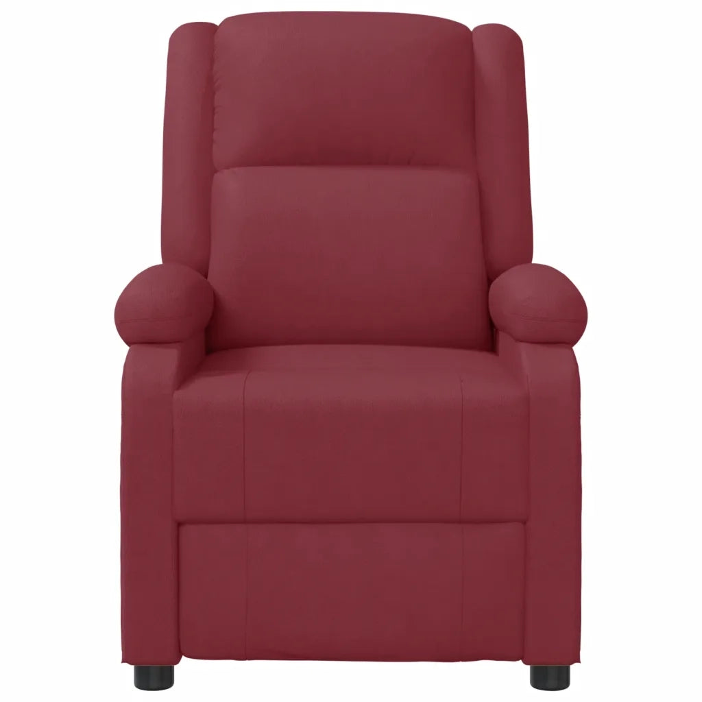 Poltrona Massaggiante | Sedia Relax Rosso Vino in Similpelle