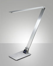 Wasp Lampada da Tavolo LED Integrato 12W in Alluminio Spazzolato con Regolazione Luce al Tocco CCT 3000K-4000K-5000K, Classe 2, Codice 3265-30-212