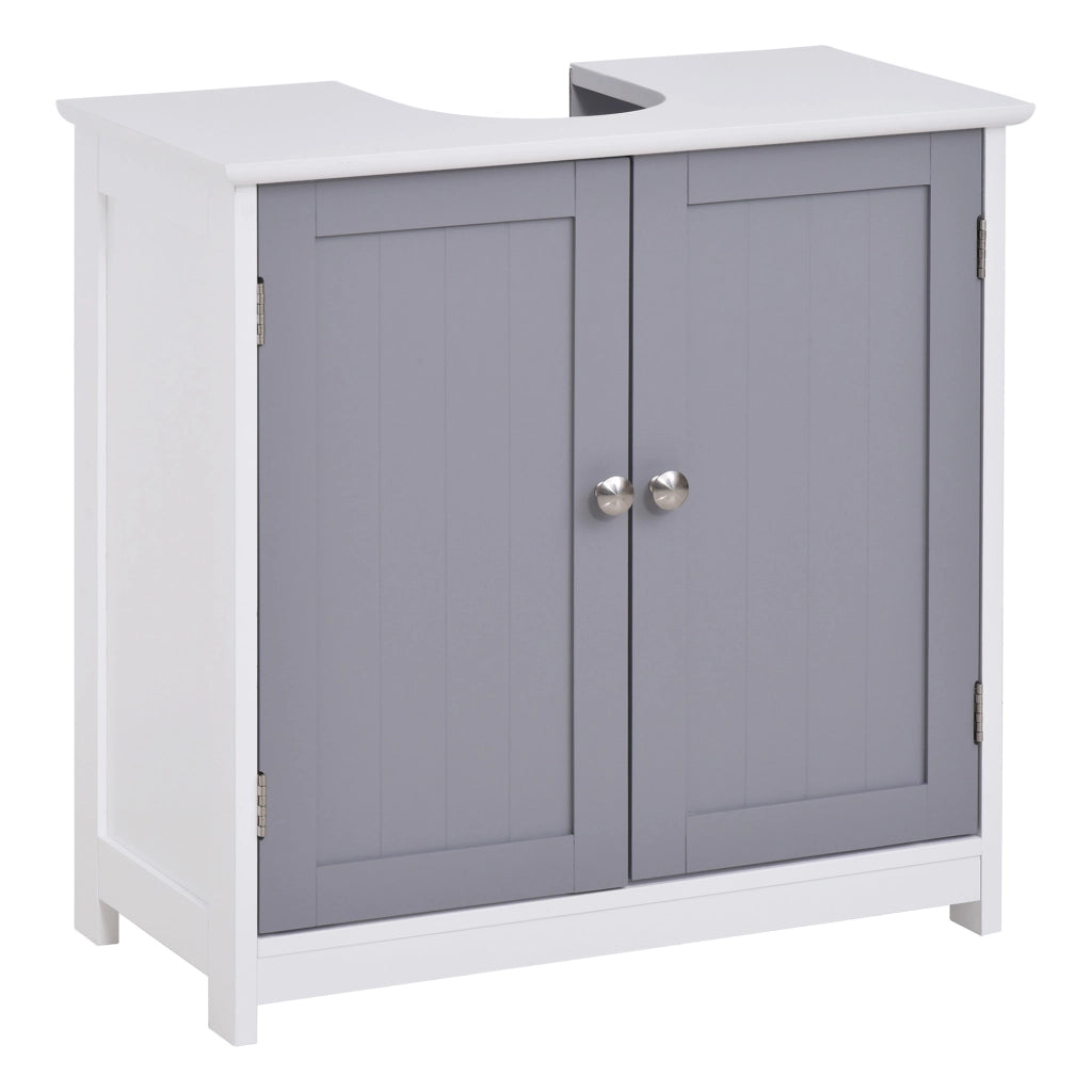 Mobile Bagno Sottolavabo ¨C Minimal ¨C Legno Grigio Bianco 60x30x60