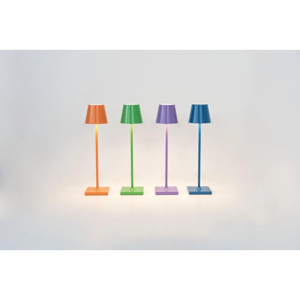 Lampada a led da tavolo Poldina Pro Micro Rosa ricaricabile e dimmerabile con batteria fino a 12 ore
