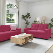 Set di divani 3 pcs Rosso Vento 221 x 80 x 80 cm Velluto 3324643