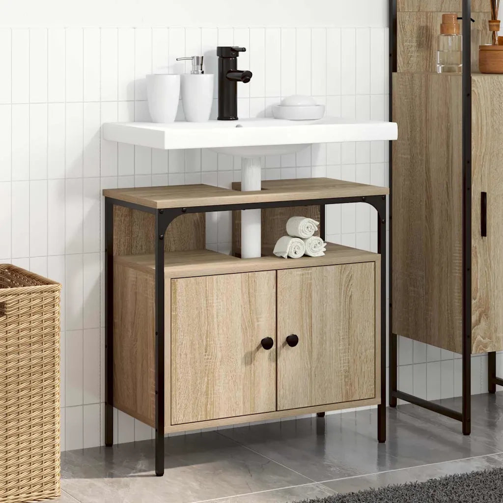 Mobile da Bagno | Armadio da bagno Beige 60 x 30 x 60 cm Legno multistrato