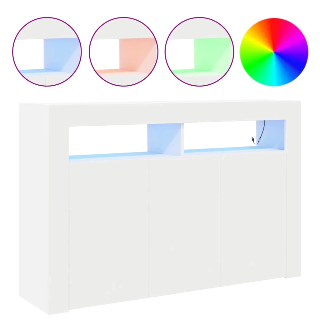 Credenza Bianco 116 x 30 x 75 cm Legno ingegnerizzato 3333876