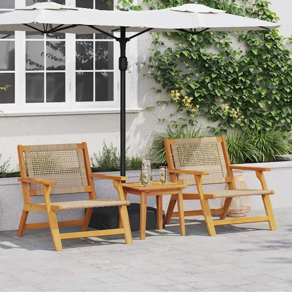 Arredamento da Giardino 2 pcs Beige 67 x 78 x 73cm 367829