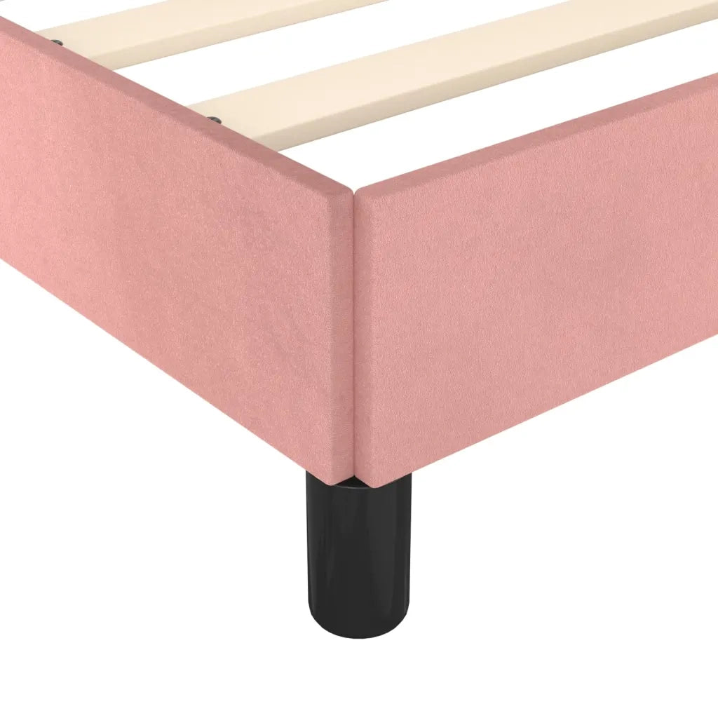 Giroletto con Testiera Rosa 80x200 cm in Velluto 3125970