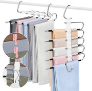 Hanger per abito 2 pezzi - Multifunzionale - Ripiegabile - Spazievitore - In acciaio inossidabile - Adatto per cappotti/scarpe/jeans - Hanger per abito