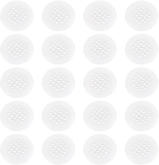 Ventilatore di ventilazione circolare 20 pezzi - Resistente al calore e al trascinamento - Facile da installare - Disegno a rete - Materiale plastico duraturo - Ventilatore di ventilazione