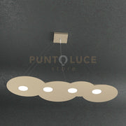 CLOUD SOSPENSIONE 4 LUCI RETTANGOLARE SABBIA 1128-S4 R-SA