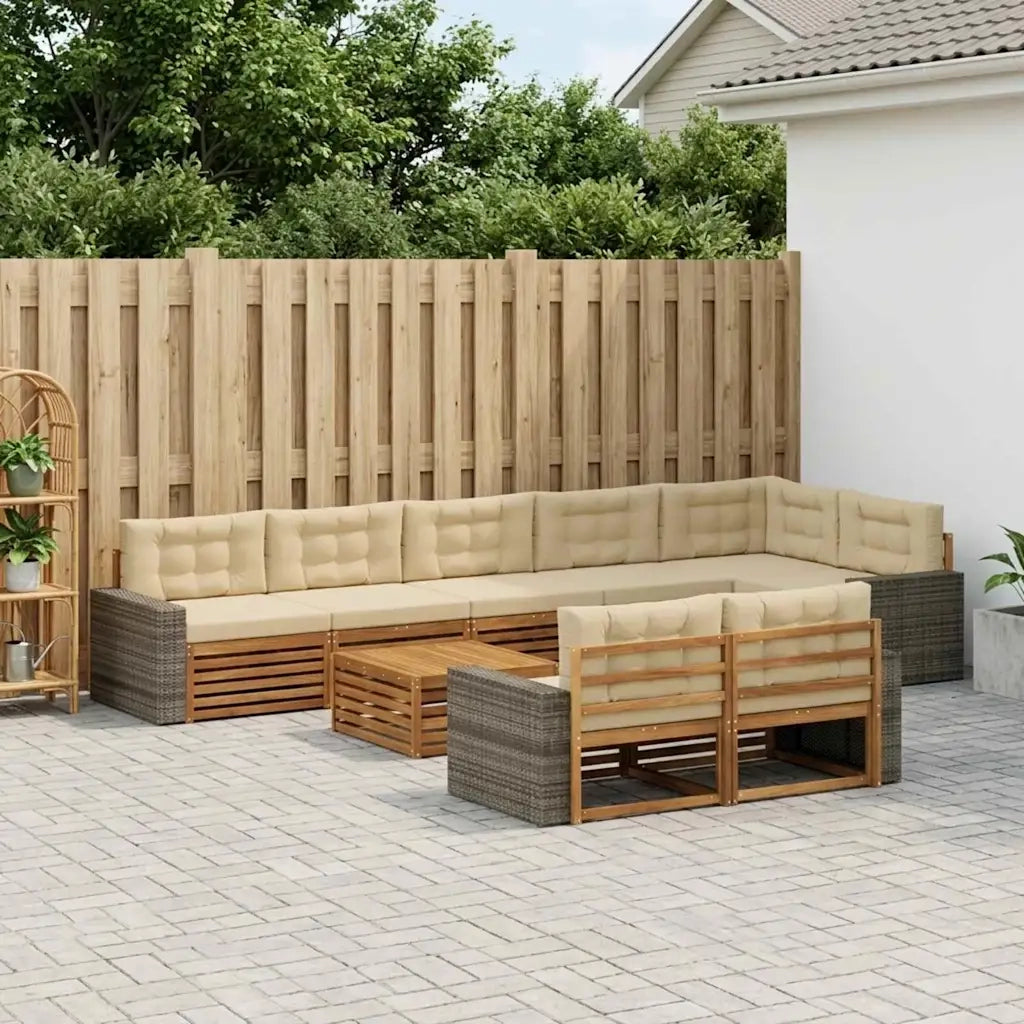 Set di divani da esterno con cuscino 9 pcs 3383551