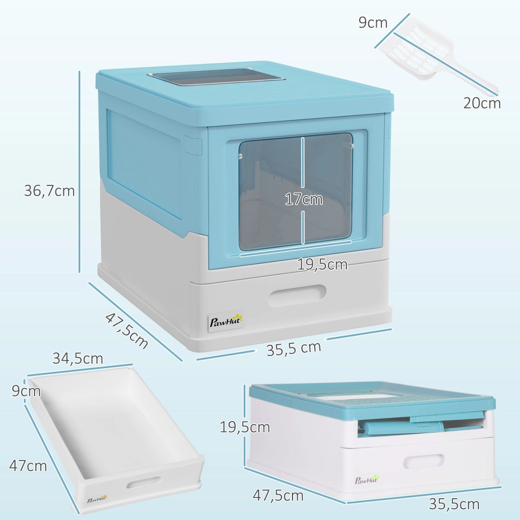 Arenero per Gati ¨C Minimal ¨C 47.5x35.5x36.7 cm Blu