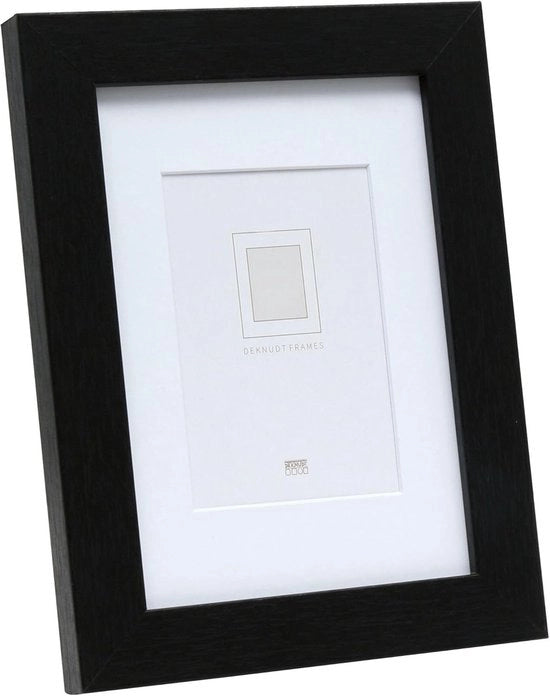Supporto fotografico con passe-partout - nero - 40x50 cm - MDF