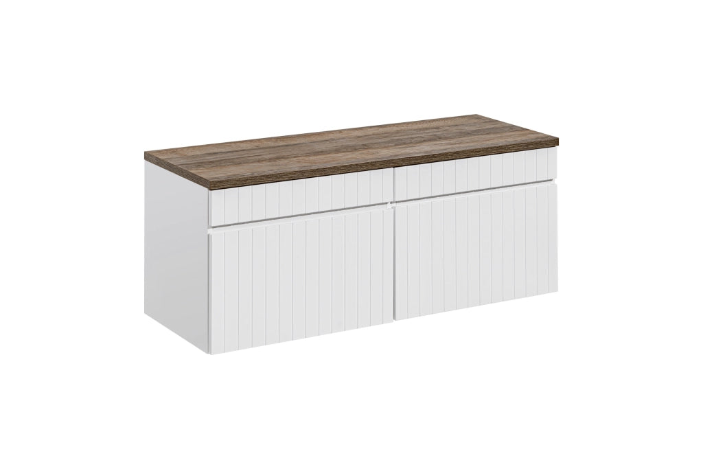 Set mobili bagno 120 cm con piano Iconic White 120 cm