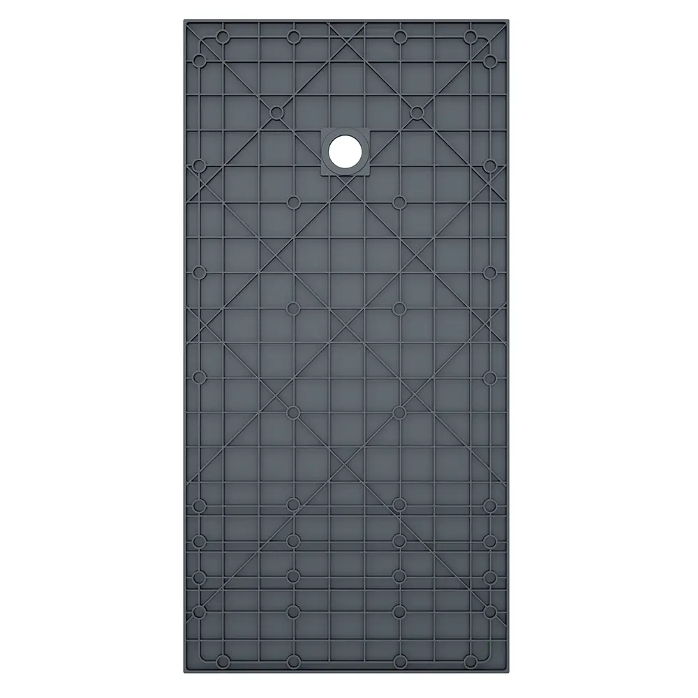 Piatto doccia 80x170 cm colore nero effetto pietra | Samos