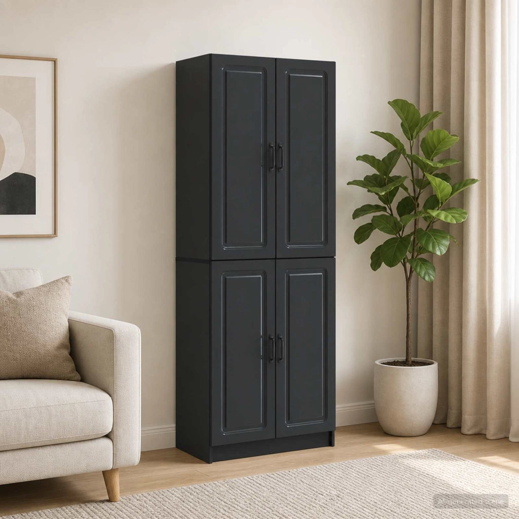 Set di armadi 2 pz Nero Legno ingegnerizzato 3416944