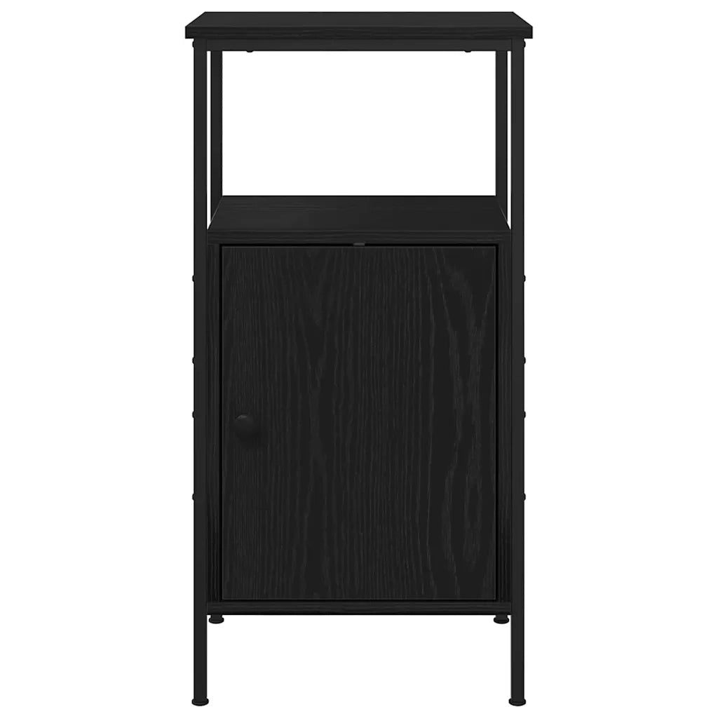 Armadio da Notte 2 pcs Rovere Nero 41 x 31 x 80 cm 862918