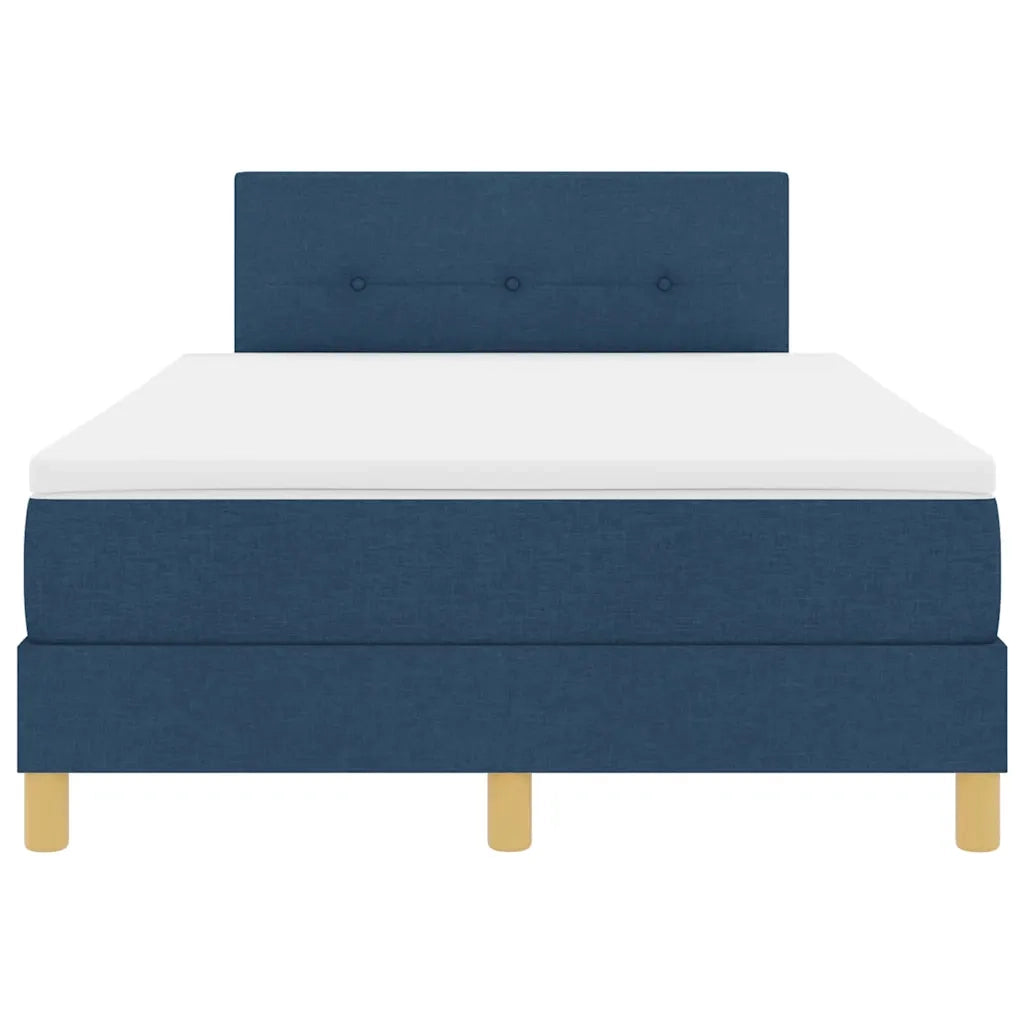 Letto a molle con cuscino con testiera Blu 120 x 190 cm Tessuto 3338908