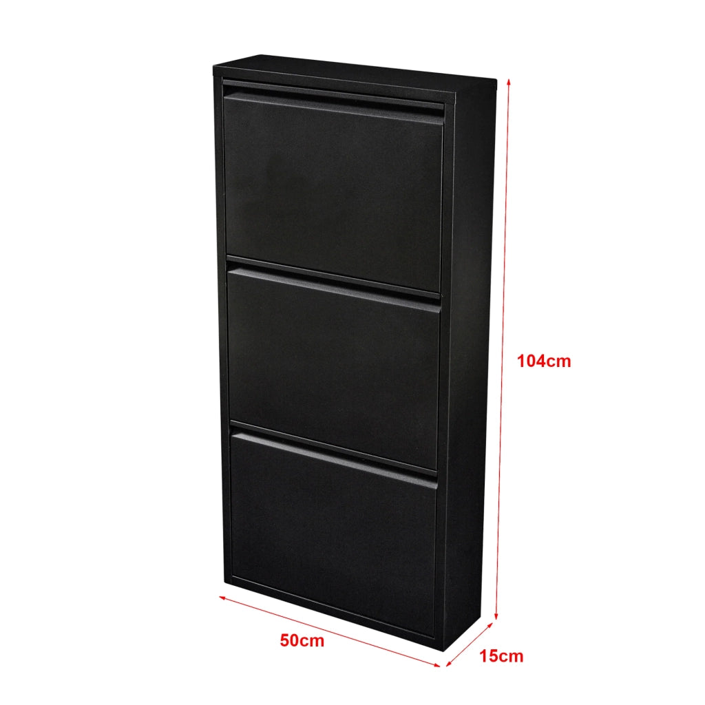 Scarpiera basculante nera a 3 cassetti 03_0008822