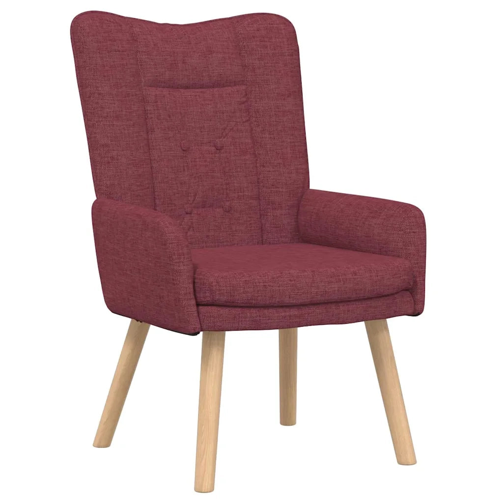 poltrona Rosso Vino 63 x 67 x 94 cm Tessuto e compensato 42001827