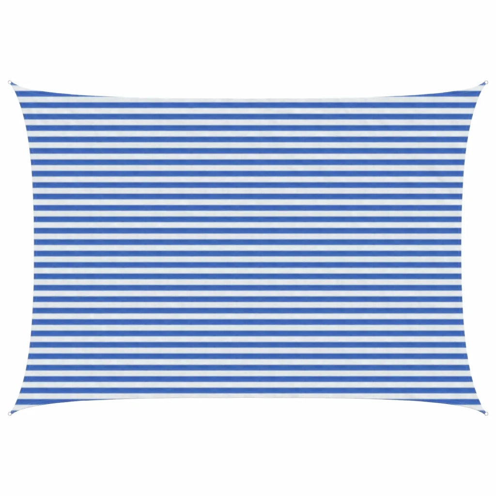 Telo Ombra Blu e Bianco 3 x 6 m HDPE 42032891